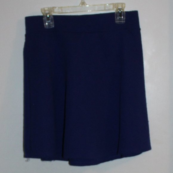 Stoosh Navy Blue Textured Skirt - Picture 1 of 2